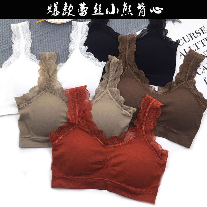 3D Sexy lace Lingerie Seamless - Lace Bralette Set avaliação e preço